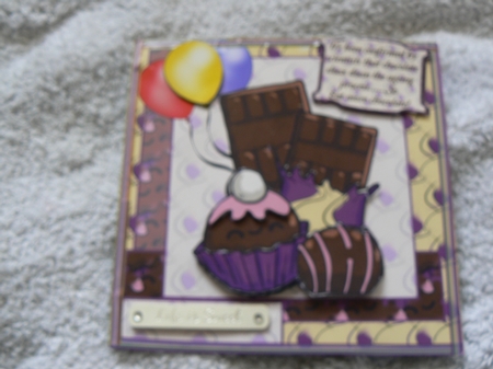 Eat more chocolate 7x7 by Laura Jones