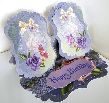 601 Shaped Double Easel  by Angela Bennett