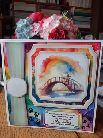 Rainbow bridge card front 3 by Ann Davies