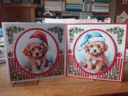 8x8 Mini Kit, Gorgeous Christmas Pup by Ann Davies