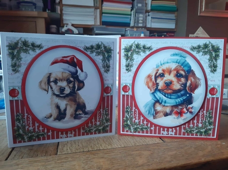 8x8 Mini Kit, Gorgeous Christmas Pup by Ann Davies