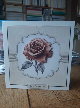 Sympathy Roses 5 by Ann Davies