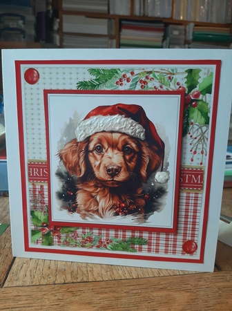 8x8 Mini Kit, Gorgeous Christmas Doggies by Ann Davies