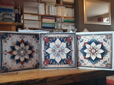 Winter vintage 1 CARD FRONTS by Ann Davies