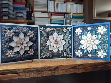 Modern vintage 1 CARD FRONTS by Ann Davies