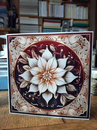 Modern vintage 4 CARD FRONTS by Ann Davies