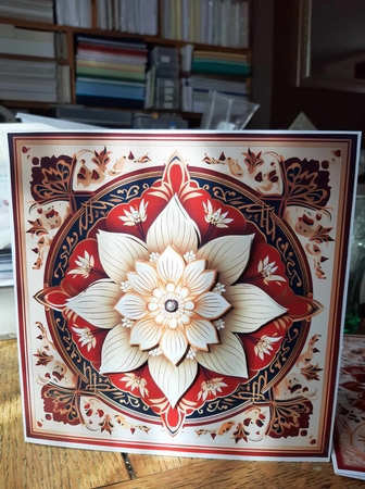 Modern vintage 7 CARD FRONTS by Ann Davies