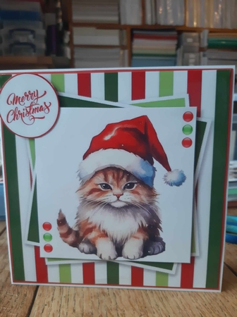 Christmas Cat Toppers Collection Set by Ann Davies