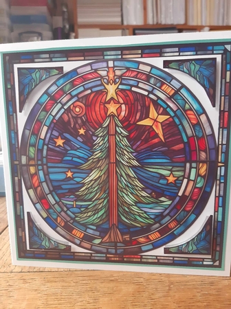 Stained Glass Christmas Tree Multi Topper Kit by Ann Davies