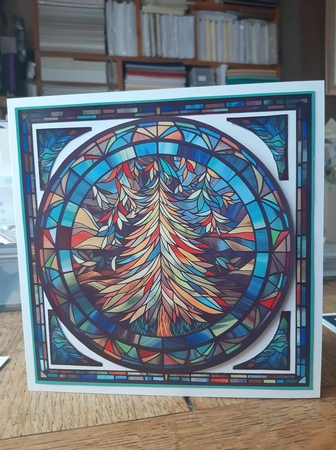 Stained Glass Christmas Tree Multi Topper Kit by Ann Davies