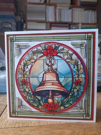 Stained Glass Christmas Bell Multi Topper Kit by Ann Davies