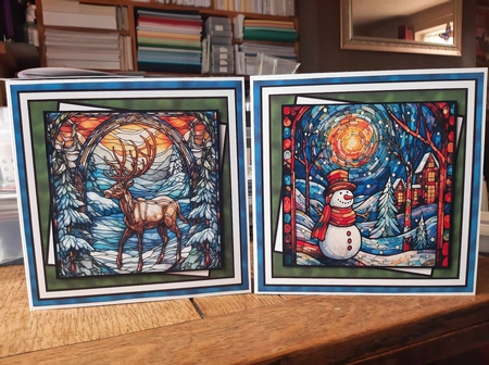 Stained Glass Mixed Christmas Multi Topper Kit by Ann Davies