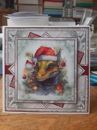 Christmas Dragon Mini Page Kit by Ann Davies