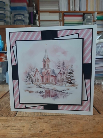 CHURCH IN THE SNOW 1 by Ann Davies