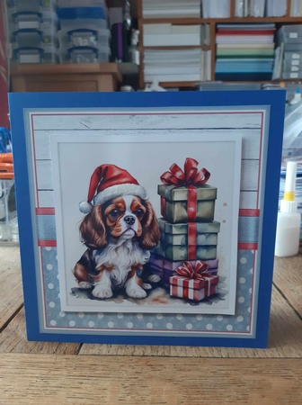 Christmas pup Topper Kit by Ann Davies