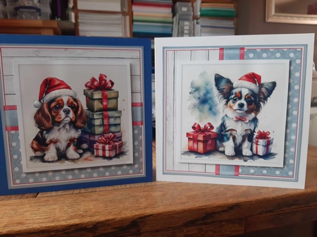 Christmas pup Topper Kit by Ann Davies