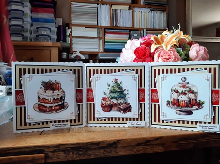 Christmas Calories Dont Count Card & Topper Set by Ann Davies