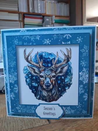 Mixed Blue Christmas 1 Multi Topper Kit by Ann Davies