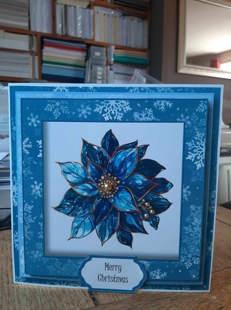 Mixed Blue Christmas 2 Multi Topper Kit by Ann Davies