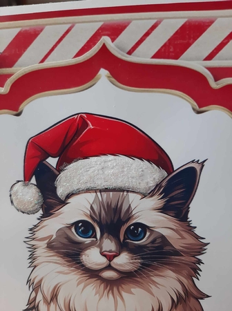 Christmas Cats In Santa Hats 2 Multi Topper Kit by Ann Davies