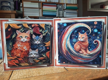Gorgeous Quilling Cats Multi Topper Kit by Ann Davies