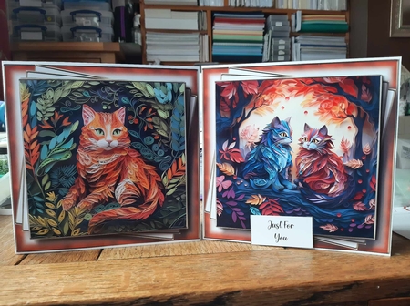 Gorgeous Quilling Cats Multi Topper Kit by Ann Davies