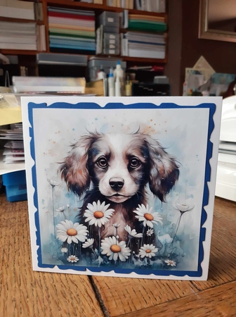 Watercolor Dogs backgrounds by Ann Davies