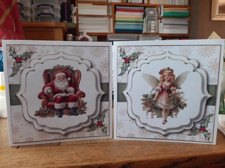 Mixed Vintage Christmas Multi Topper Kit by Ann Davies