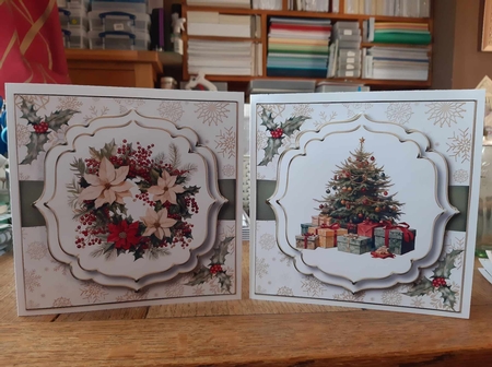 Mixed Vintage Christmas Multi Topper Kit by Ann Davies