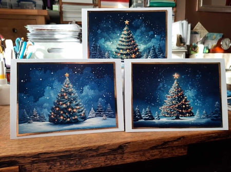 Christmas tree 7x5 2 by Ann Davies