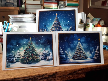 Christmas tree 7x5 2 by Ann Davies