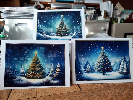Christmas tree 7x5 4 by Ann Davies
