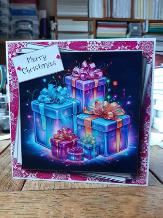Neon Christmas Gifts Multi Topper Kit by Ann Davies