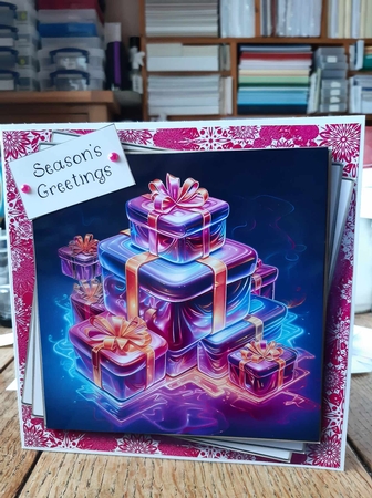 Neon Christmas Gifts Multi Topper Kit by Ann Davies