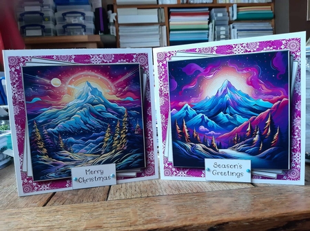 Neon Winter Mountain Multi Topper Kit by Ann Davies