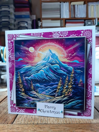 Neon Winter Mountain Multi Topper Kit by Ann Davies
