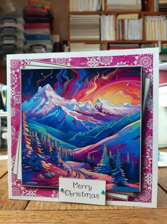 Neon Winter Mountain Multi Topper Kit by Ann Davies