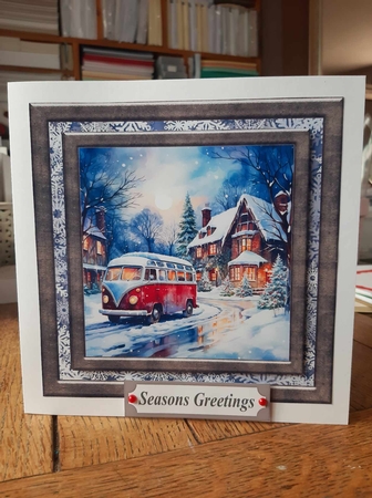 Winter van card front 5 by Ann Davies