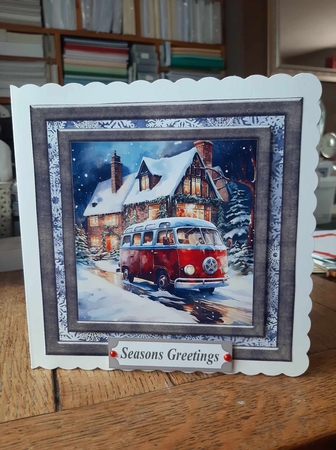 Winter van card front 6 by Ann Davies