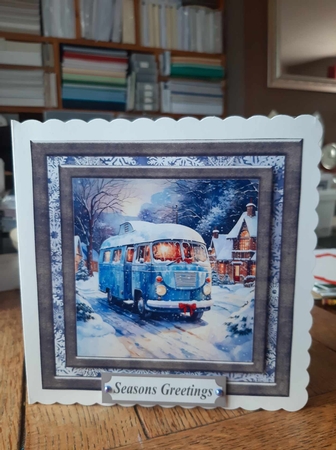 Winter van card front 7 by Ann Davies