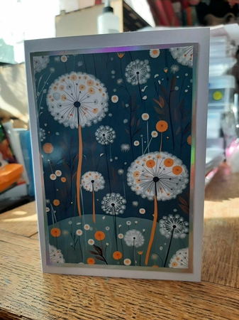 Dandelions A4 Background by Ann Davies