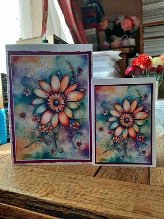 Its a Hippy Thing Flower Power A4 by Ann Davies