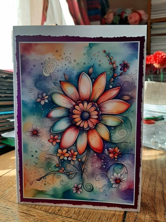 Its a Hippy Thing Flower Power A4 by Ann Davies
