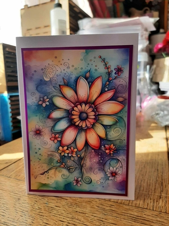 Its a Hippy Thing Flower Power A4 by Ann Davies