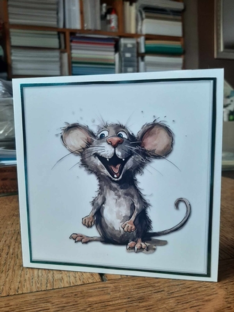 Funny Mouse Card Toppers by Ann Davies
