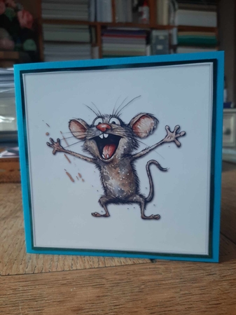 Funny Mouse Card Toppers by Ann Davies