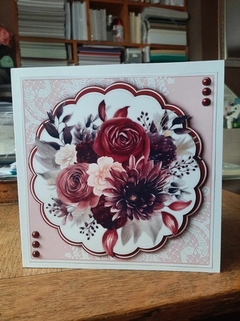 8x8 Mini Kit, Beautiful Summer Burgandy and Pink by Ann Davies