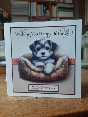 New Puppy Birthday by Ann Davies