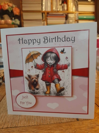 Splashing With My Pup by Ann Davies