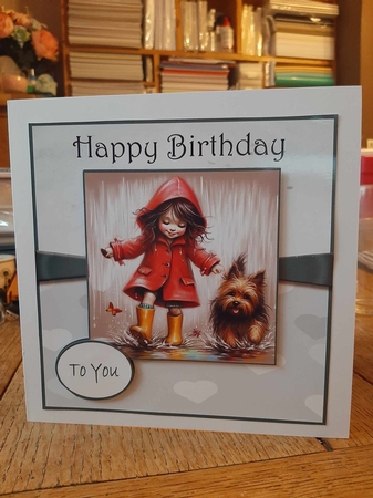 Splashing With My Pup by Ann Davies